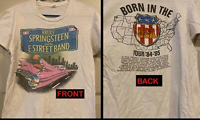 #ad Vintage 83 84 Bruce Springsteen and The E Street Band Born in The USA tour tees $16.59