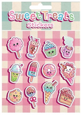 #ad Sweet Treats Sticker Sheets Pinata Toy Loot Party Bag Fillers Birthday Kids GBP 3.49