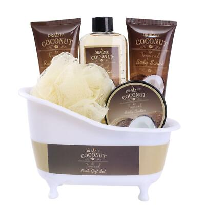 Draizee Spa Gift Basket w Refreshing Coconut Fragrance Best Gift for Girlfriend $24.99