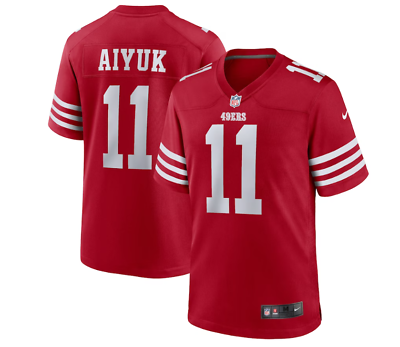 #ad Brandon Aiyuk #11 San Francisco Game Jersey Scarlet. best gift red $65.99