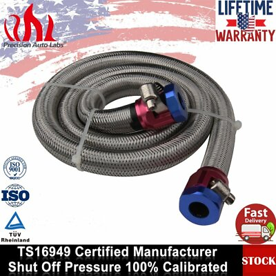#ad 1526 3 8 inch x 3FT Universal Fuel Line Braided Kit Hose Ends Stainless Steel US $15.99