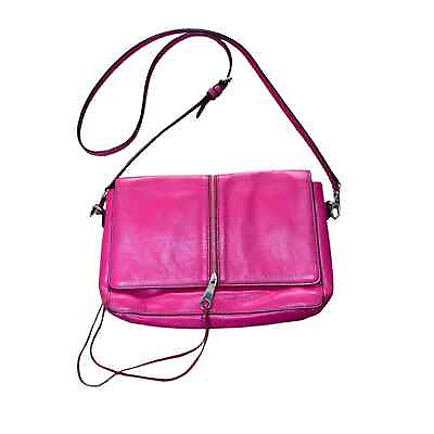 #ad Rebecca Minkoff pink leather crossbody purse $65.00