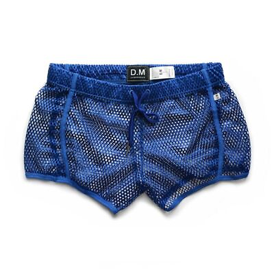 #ad Men Underwear Boxer Hollow Cut Loose Boxer Shorts Polyester Mesh Underpants $35.76