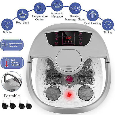 Auto Foot Bath Spa Massager Foot Soaker Heated Pedicure Foot Spa for Home 54 $101.00