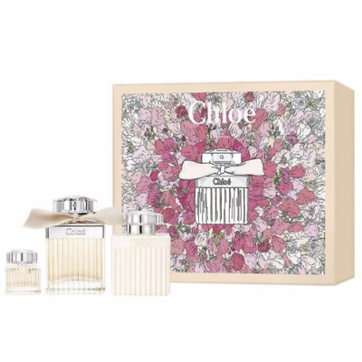 #ad Chloe by Chloe 3pc Gift Set for Women EDP Perfume 2.5 oz Body Lotion Mini $94.95
