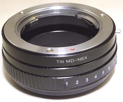 #ad TILT Minolta MD Lens mount adapter Ring to Sony NEX E Camera ILCE VG10 A7R α6400 $39.91