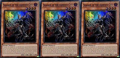 #ad Yugioh 3x Shaman of the Ashened City Legacy of Destruction LEDE EN090 PREORDER $5.99