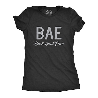 #ad Womens BAE Best Aunt Ever Tshirt Funny Niece Nephew Family Vintage Novelty Tee $9.50