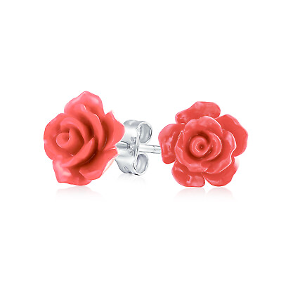#ad Romantic Floral Delicate 3D Carved Rose Flower Stud Earrings In Colors $29.99