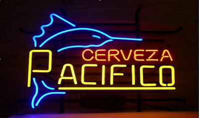Cerveza Pacifico Swordfish Neon Light Sign 17quot;x14quot; Beer Gift Bar Lamp Glass $127.09