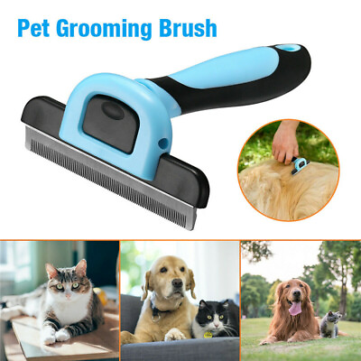 #ad Grooming Brush For Pet Dog Cat Deshedding Tool Rake Comb Fur Remover Reduce Hair $8.99