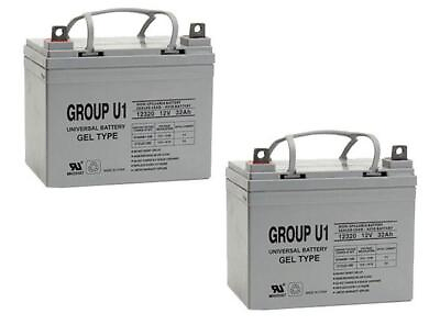 #ad UPG 12V 32Ah U1 Gel Battery Replaces Wheelchair 33Ah Werker WKDC12 33J 2 Pack $239.99