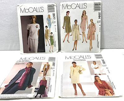 #ad 4 McCalls Womens Sz B 8 10 12 Patterns Dress Jacket Skirt Pants Top Uncut $23.10