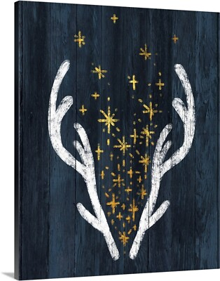 #ad Antlers amp; Magic Canvas Wall Art Print Deer Home Decor $309.99