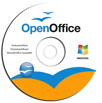#ad #ad Open Office Software Suite for Windows Word Processing Home Student Business CD $9.98