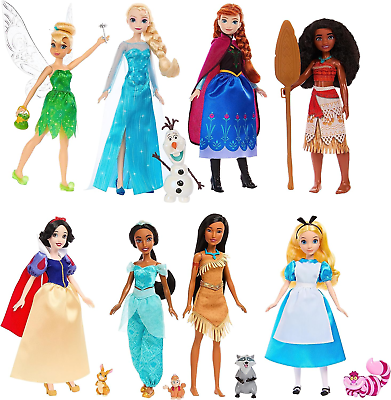 #ad Disney100 Fashion Doll 8 Pack Gift Set with Accessories New Toy Gift $141.99