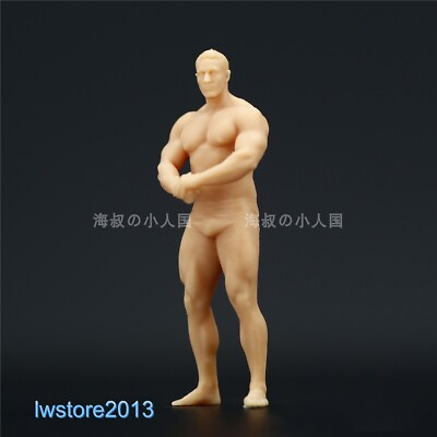#ad 1 64 Strong Muscle Man D Scene Props Miniature Figures Model For Cars Vehicles $13.79