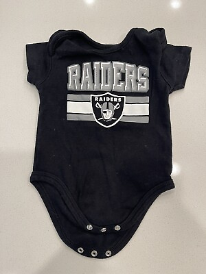 #ad Raiders baby newborn clothes Raiders baby gift Las vegas Oakland football baby $24.00
