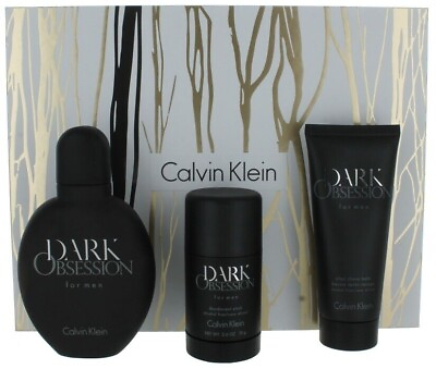 #ad #ad Calvin Klein Dark obsession 3 PC gift set 4.2 oz EDTDeodorantAfter shave Men $210.11