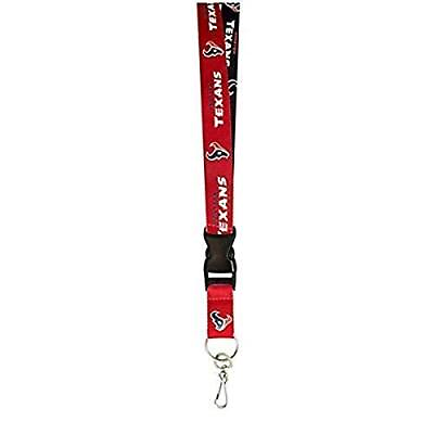 #ad NFL Houston Texans Two Tone Lanyard Red Navy One Size $11.99