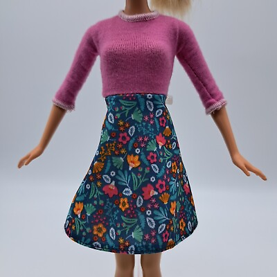 #ad Barbie Career I Can Be Anything Teacher Pink Floral Doll Replacement Dress $4.98