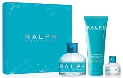#ad Ralph Lauren Ralph 3pc Gift Set 3.4oz EDT .25oz Mini 3.4oz Body Lotion $88.95