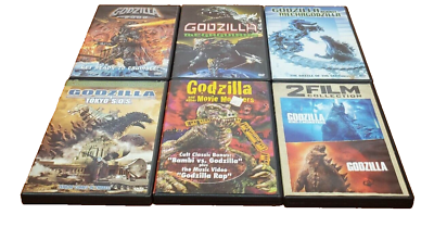 #ad GODZILLA DVD LOT OF 6 MOVIES PREOWNED TESTED $42.99