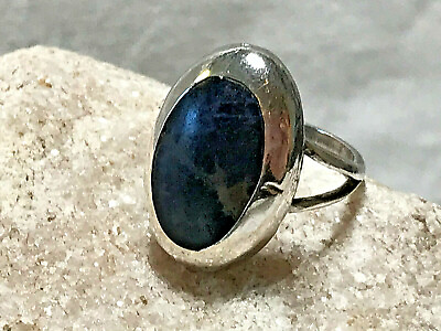 925 Sterling Silver Blue Lapis? Ring Size 3.75 Jewelry Bling Gift 2.62g $29.95