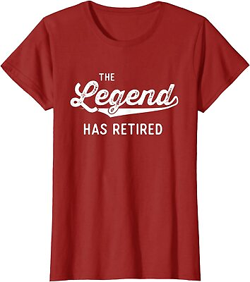 #ad #ad Funny Retirement Gifts The Legend Has Retired Design Ladies#x27; Crewneck T Shirt $21.99