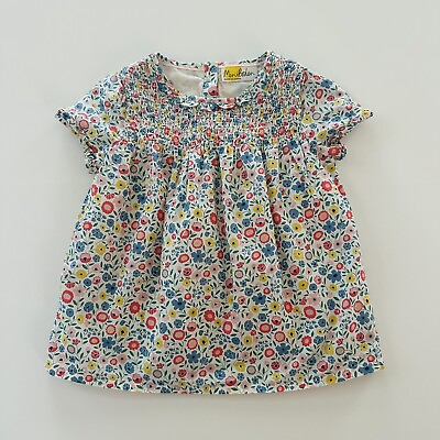 #ad Mini Boden Girls 6 7 Floral Smocked Top $24.00