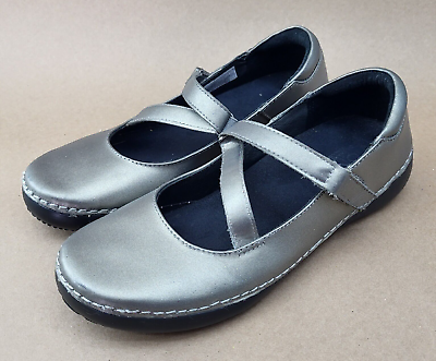 #ad Women’s VIONIC “JUDITH” Silver Metallic Mary Jane Comfort Shoes Sz 6.5 $29.99