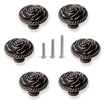 #ad Perphin Vintage Rose Cabinet Knobs $13.79