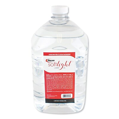 #ad Sterno Soft Light Liquid Wax Lamp Oil Clear Gallon 4 per Carton STE30644 $85.50