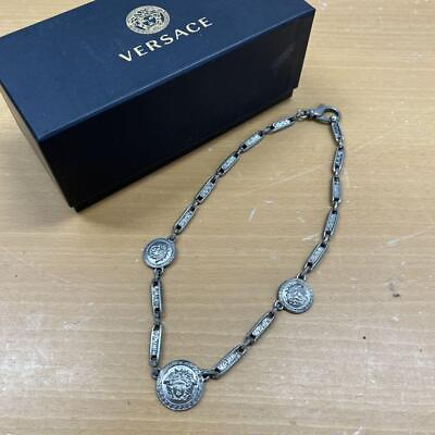 #ad Versace Medusa Necklace Vintage Silver Good Condition Popular Authentic $304.99