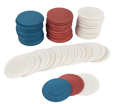 40 Plastic Poker Chips Party Favors Gift Bulk Wholesale Red White and Blue $3.58