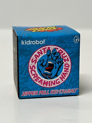 #ad Santa Cruz Screaming Hand Zipper Pull by Kidrobot Single Sealed Blind Box $7.95