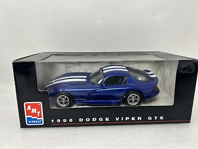 #ad AMT 1996 Dodge Viper GTS 1:24 Blue with White Stripes $12.95