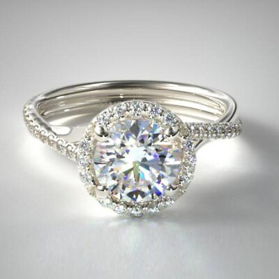 #ad 950 Platinum Band Certified Real Diamond Ring GIA IGI Round 0.80 Ct Size 5 6 7 8 $1914.90