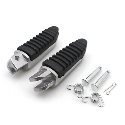 #ad 1Pair Motorcycle Off road Aluminum Alloy Foot Pegs Forefoot Pedals 8MM Lamp;R Part $26.99