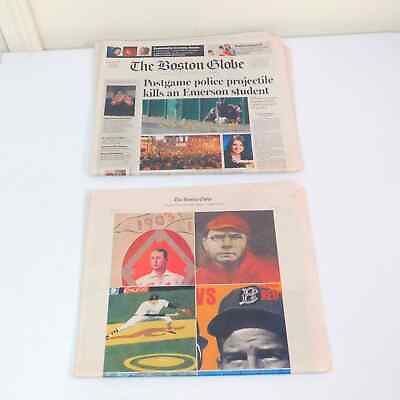#ad Boston Globe Oct 22 2004 Red Sox World Series Newspaper $10.49