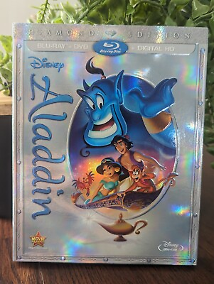 #ad Aladdin: Diamond Edition Blu ray DVD Digital HD DVD Very Good $11.11