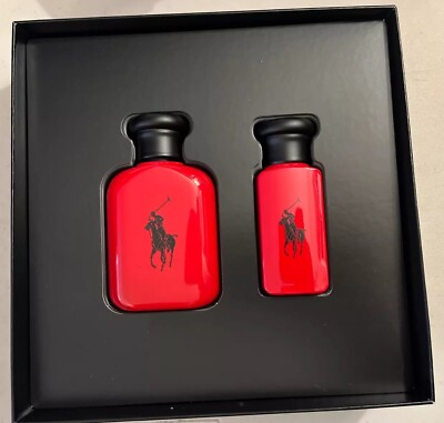 #ad New In Box: Ralph Lauren POLO RED Cologne For Men 2.5 oz 1.0oz GIFT SET $56.63