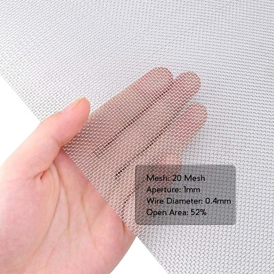 #ad 4PACK Stainless Steel Woven Wire Mesh 11.8quot;X8.2quot; 300X 210mm $9.99