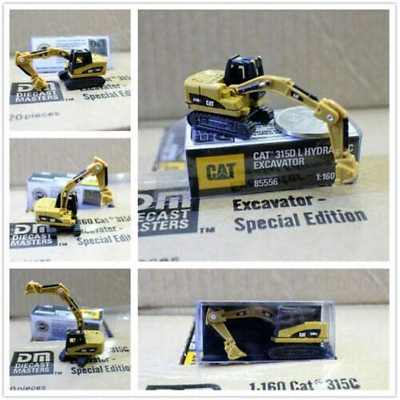 #ad 1:160 N Scale Mini Excavator Toys Diecast Digger Construction Vehicles $30.23