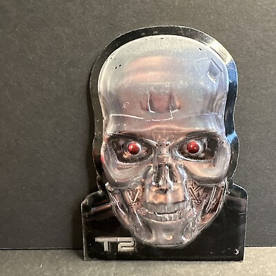 #ad Terminator T2 Metal Sign 3D Tin 7” Movie Advertising Display Collectible Used $8.99