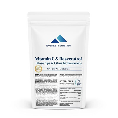 #ad Vitamin C amp; Resveratrol amp; Rose Hips amp; Citrus Bioflavonoids Immunity Anti aging $50.34