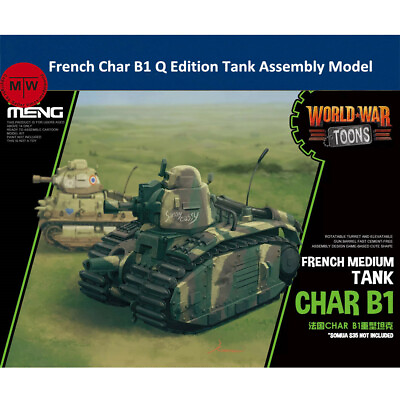#ad Meng WWT 016 French Char B1 Tank Q Edition Assembly Model Kits $21.99
