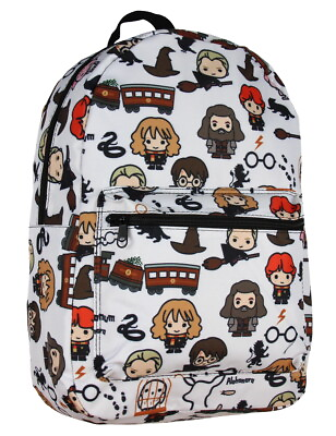 #ad Harry Potter Laptop Backpack Chibi Characters Art Sublimated School Bag $37.95