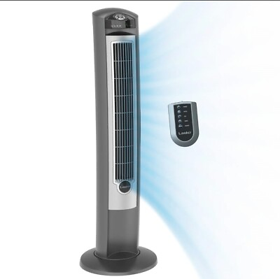 #ad Tower Fan Ionizer And Remote Widespread Oscillation Home Silver 42quot; Wind Curve $65.00