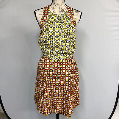 #ad See by Chloe Women Sleeveless Dress US Size 8 Geometric M029 18 $44.99
